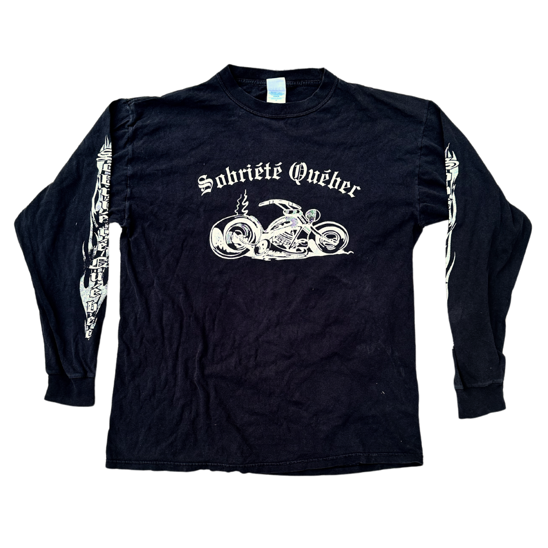 Black Sobriété Québec Long Sleeve
