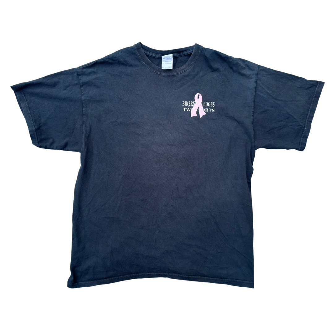 Black Bikers For Boobs Vintage Tee