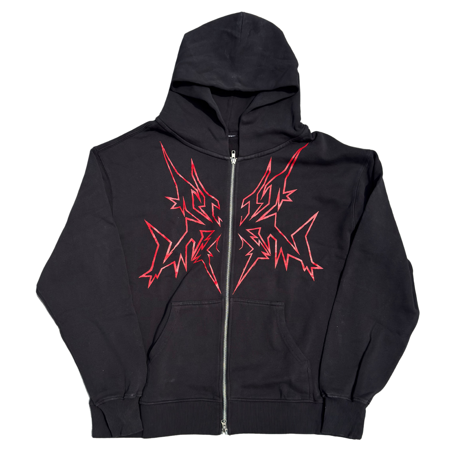 K SPIDER HEAVYWEIGHT ZIP UP BLACK