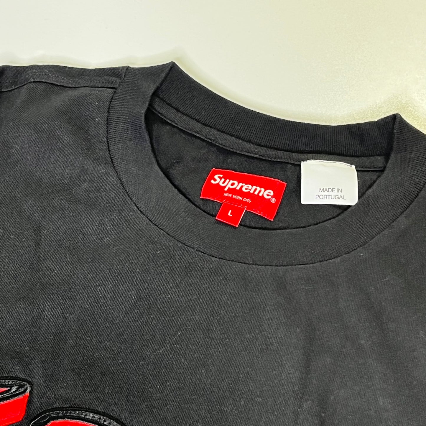 Black Shadow Script S/S Top Supreme