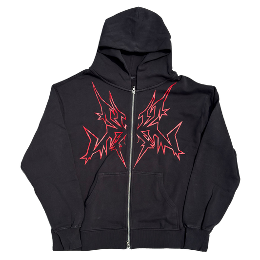 K SPIDER HEAVYWEIGHT ZIP UP BLACK